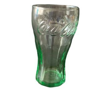 Vintage Coca-Cola Green 6 oz Libbey Glass Coke Embossed Raised Logo Script